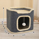 JD Express Cat Climbing Frame Cat Nest Integrated Closed Winter Cat House Multi-layer Wear-Resistant Sisal Bucket MPJ-Cat Nest Bucket-Double Layer