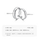 Mengjinyuan Platinum Ring PT950 Couple Ring Platinum Smooth Ring Ring for Men and Women as a Gift The Female Model Weights Approximately 3.90g The Ring is Adjustable