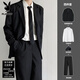 Playboy (PLAYBOY) black two-button DK suit uniform suit college style student style suit spring and autumn single piece suit jacket M Collect and follow for priority delivery