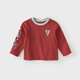 David Bella children's long-sleeved T-shirt boys New Year red bottoming baby cotton top