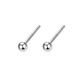 Nianfu round bead earrings 999 pure silver sterling silver earrings for women, high-end ear piercing ear sticks, exquisite Mid-Autumn Festival gifts for girls, 4mm round bead earrings, 999 pure silver, one pair