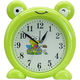 Creative cartoon little frog boy alarm clock cute child female student with internet celebrity desktop green clock ornament rose red