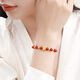 Zokai yellow 18K gold bracelet lotus transfer beads gold beads bracelet agate birthday gift S05122
