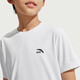 Anta children's T-shirts for boys and girls 2025 summer new style quick-drying breathable comfortable cool solid color short-sleeved t pure white-1 110
