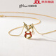 Jingrun new S925 pearl hanging chain 56mm white cute rabbit gift 5-6mm 40+5cm chain tail