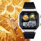 
Light Escape Sky Mushroom White Bird Keel surrounding electronic watch small square waterproof luminous no entertainment function gift [Stylish silver-electronic watch] z3895 Light Escape Super Value Gift Pack (Extra Long Battery + Gift Box Packaging)