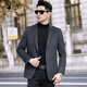 Playboy (PLAYBOY) 2025 Wool Suit Men's Autumn and Winter Simple Suit Business Casual Middle-aged Small Suit Dad's Wool Jacket Gray L 175/92A
