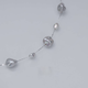 Libiao Aurora Specially Selected Keshi Two-Point Gypsophila Versatile Adjustable High-Grade Platinum Pearl Necklace 3.28 Dachang Keshi Gypsophila Necklace