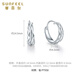 Safir platinum earrings for women platinum PT950 prism flash car flower snake belly earrings platinum earrings about 1.85 grams