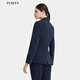 PORTS women's early autumn new business casual jacket commuting one-button long-sleeved ALD8J006MWP098 Zhang Qing M (6)
