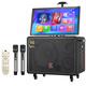 Songchuan International SA9-18 outdoor 18-inch high-power karaoke all-in-one stage performance mobile trolley speaker with screen K song Bluetooth square dance video commercial rechargeable speaker SA20-11 outdoor live broadcast 10-inch subwoofer + 19-inch song screen