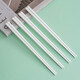 Ceramic chopsticks for home use, mold-free and high temperature resistant, pure white ceramic chopsticks, 10 pairs