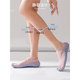 Japanese five-finger shoes for women fitness professional indoor sports split-toe non-slip wear-resistant strength training breathable Pilates gray pink/lace-up five-finger shoes 34