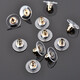 100 pcs flying disc earplugs diy handmade ear accessories accessories earrings ear plugs earrings earrings essential materials silver 100 pcs ear plugs