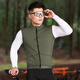 Wasavi road cycling jersey autumn and winter fleece vest mountain bike high elastic windproof jacket outdoor cycling vest for men Qiufeng-military green vest/men's style comfortable and slim L