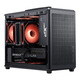 SAMA Fun 3 Type-C Black Desktop Portable Matx Small Case Four-Side Mesh/5 Fan Positions/160mm Cooling/350mm Graphics Card/ATX Power Supply