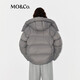 MO&Co. Puff down jacket new winter product with 90% down content, removable hood, light and warm