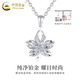 China Gold (CHINA GOLD) PT950 Maple Leaf Pendant Light Luxury Niche Personality New Women's High-end Platinum Necklace Birthday Gift for Girlfriend PT950 Platinum Maple Leaf Pendant About 1.7g Free Silver Chain