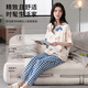 Cat Man 100% Pajamas de algodón puro para mujeres en pantalones de manga corta de verano ropa casual de mujeres para mujeres sueltas se puede usar gran tamaño fuera del traje 675 Apricot azul L [recomendado 100-120 Jin [Jin iguala 0.5 kg]]]