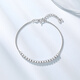Chao Acer Sparkling Sugar Cube Platinum Bracelet for Women PT950 Hand Jewelry Stacked as a Gift from All Directions Priced Labor Cost 460 Yuan 4.35g, Chain Length Approximately 16cm + Tail Chain