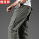 Pantalones de trabajo hengyuanxiang para hombres pantalones de algodón de algodón casual para hombres pantalones rectos sueltos algodón de algodón puro delgada gran tamaño de gran tamaño 2012 gris claro l peso recomendado 125-150 jin [Jin iguala 0.5 kg]