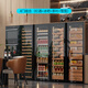 Bai Kailun red wine cabinet first-class energy efficiency frequency conversion air-cooled frost-free constant temperature moisturizing refrigerator zero embedded red wine tea cigar ice bar white wine household commercial compressor fresh display cabinet 1.6 meters丨dual temperature zone丨red wine tea丨 268L
