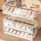 Miaoxinsi shoe storage artifact space-saving transparent shoe support shoe cabinet box shoe box storage box folding transparent shoe rack under the bed