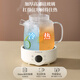 Chigo health pot flower tea brewing teapot all glass office mini health kettle for one person boiling kettle stew pot all in one small fully automatic constant temperature pot tea maker electric stew cup 1.5L - striped glass pot - mechanical knob model + 304 filter