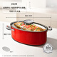 Laxiaoniang stainless steel fish steaming pot household oval universal pot artifact extra large multi-functional steaming fish special pot set 39cm
