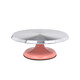 Pulian Aluminum Alloy Decorating Turntable Decorating Table Base Special Birthday Cake Turntable Home Commercial Baking Dessert Tool 12-inch Pink Alloy Turntable + Base