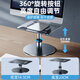 派凡（oatsbasf） 显示器增高架 笔记本支架 桌面台式电脑显示器支架底座置物架铝合金可调节升降 标准款单杆【金属灰】可升降+稳固不晃
