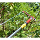 Yonghuan sends rope telescopic high-branch shears, high-altitude tree branch shears, fruit-picking shears, fruit-picking devices with pole shears, pruning shears, labor-saving red high-branch shears with a single wheel of 1.5 meters of rope