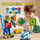 小小亲数字变形玩具机器人金刚儿童积木拼装字母3-6男孩生日六一节礼物 26个字母机器人-8形态-彩盒装