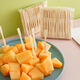 Qinkai disposable fruit fork fruit pick cake fork snack snack dessert children's household pick bamboo fruit fork bagged bamboo 200 pieces