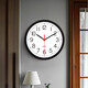 Wall clock wall clock living room new digital Nordic Chinese style simple versatile pastoral home best-selling clock clock black + AA battery