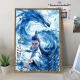 Three-April Tiger Nezha 2: The Demon Child's Dahai Digital Oil Painting DIY2025 New Hand-painted Filled Colored Ao Bing Cartoon LL12176 30*40cm Thickened Inner Frame