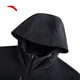 ANTA executive jacket丨Fleece warm sports jacket men's winter water-repellent woven hooded business shell top