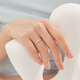 Lukfook Jewelry Platinum Ring Platinum 950 Bright Braided Ring for Women Price No. 15 - About 2.28g