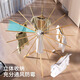 Good wife aluminum alloy household floor-standing octopus-style clothes drying rack is simple to install and store, and is convenient for balcony drying and bedroom hanging clothes.