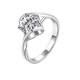 Pt950 Platinum Moissanite Angel Kiss 1 Carat Diamond Ring Couple Ring for Girlfriend Proposal and Wedding Angel Kiss 50 Points - Light Luxury Style Default Open Style (Size Can Be Adjusted)