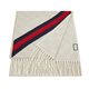 Gucci (GUCCI) double G double-sided tassel diagonal stripes scarf and shawl for men and women, beige, early autumn gift