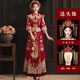 Woodpecker (TUCANO) Xiuhe Clothes Bridal 2026 New Wedding Clothes Dragon and Phoenix Gown Wedding Clothes Chinese Toast Clothing Small Kimono Summer Shawl Dance Phoenix Embroidery Style + Red Luan Headdress 3XL