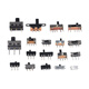 Toggle switch single row in-line patch horizontal small and micro power supply sliding gear fluctuation band 2/3 gears 3/4 feet SS12D00 handle height 3mm 2 gears 3 feet (20 pieces) No Specifications