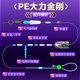 Xiaofengxian knotless large object line group main line silver carp and bighead carp finished fishing complete set of knotless large object line group 6.3m4 (2 rolls)