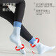 95% cotton yoga socks mid-calf pure cotton non-slip silicone indoor fitness Pilates double rib boneless sports socks black one size fits all 1 pair