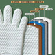 Baijie anti-scalding gloves insulated oven, microwave oven, kitchen baking, high temperature resistant thickened cotton silicone five-finger flexible silicone anti-scalding gloves, two packs, anti-scalding and heat insulation丨stable and non-slip