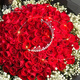 Shiguangnilu Flowers delivers 99 rose bouquets in the same city to send to your girlfriend for marriage proposal and confession. Wedding anniversary bouquets are delivered by the flower shop. I love you forever | 99 red roses with baby's breath crown bouquet.