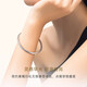 Shanmeifu platinum bracelet for women pt950 pure platinum solid platinum bracelet smooth plain ring round bracelet customized ring number 50-64 optional 100 grams 7-10 days delivery