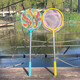 Children's fishing net telescopic fishing net dragonfly fish shrimp fishing net stainless steel outdoor toys insect net bag portable 1 meter 3 section stainless steel children's copy net - yellow
