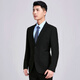 Haipai Haoyu suit men's business formal suit, professional suit, groomsmen suit, groom's suit, single suit men's single coat, black two-button single top 185A recommended 72-78kg